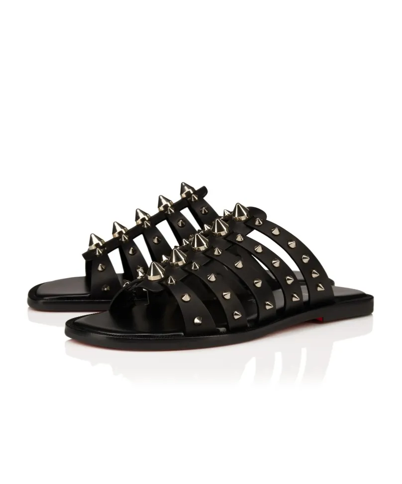 Christian Louboutin Stud-Detailed Slip-On Sandals