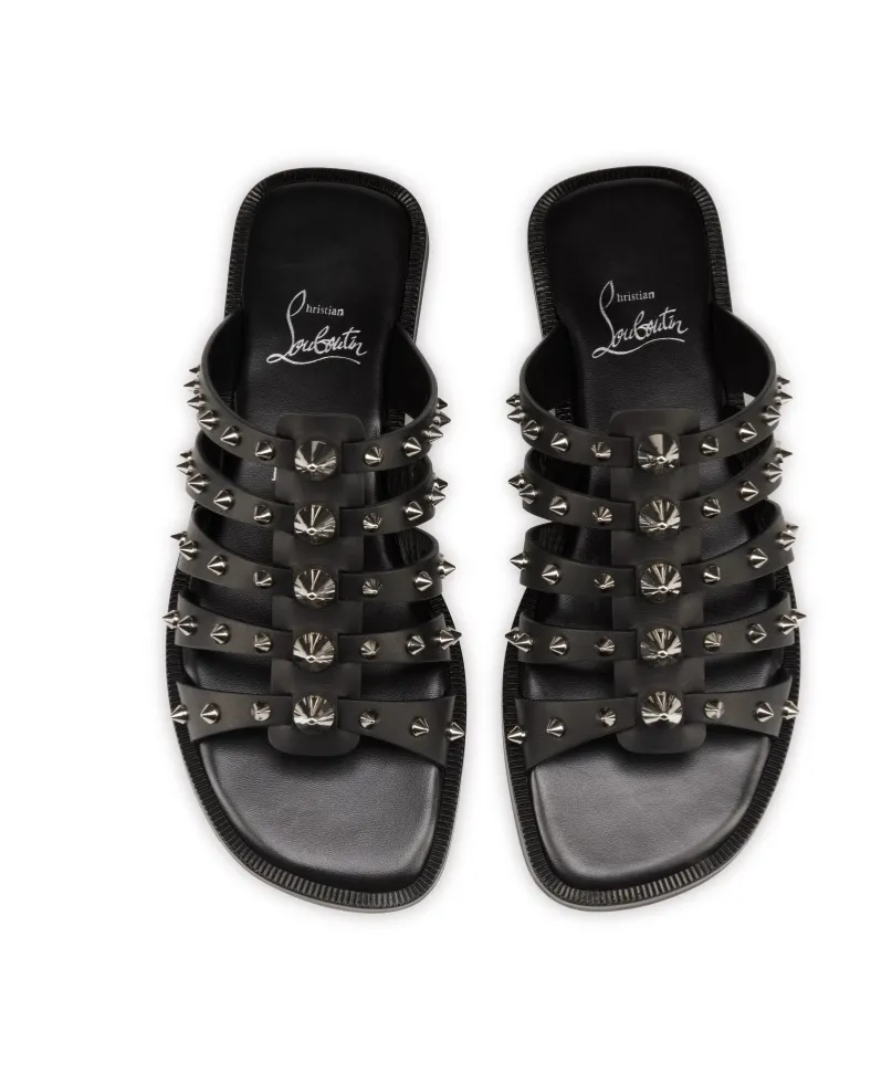 Christian Louboutin Stud-Detailed Slip-On Sandals