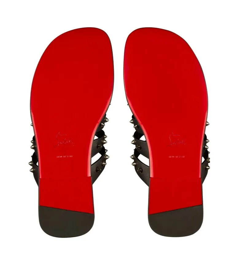 Christian Louboutin Stud-Detailed Slip-On Sandals