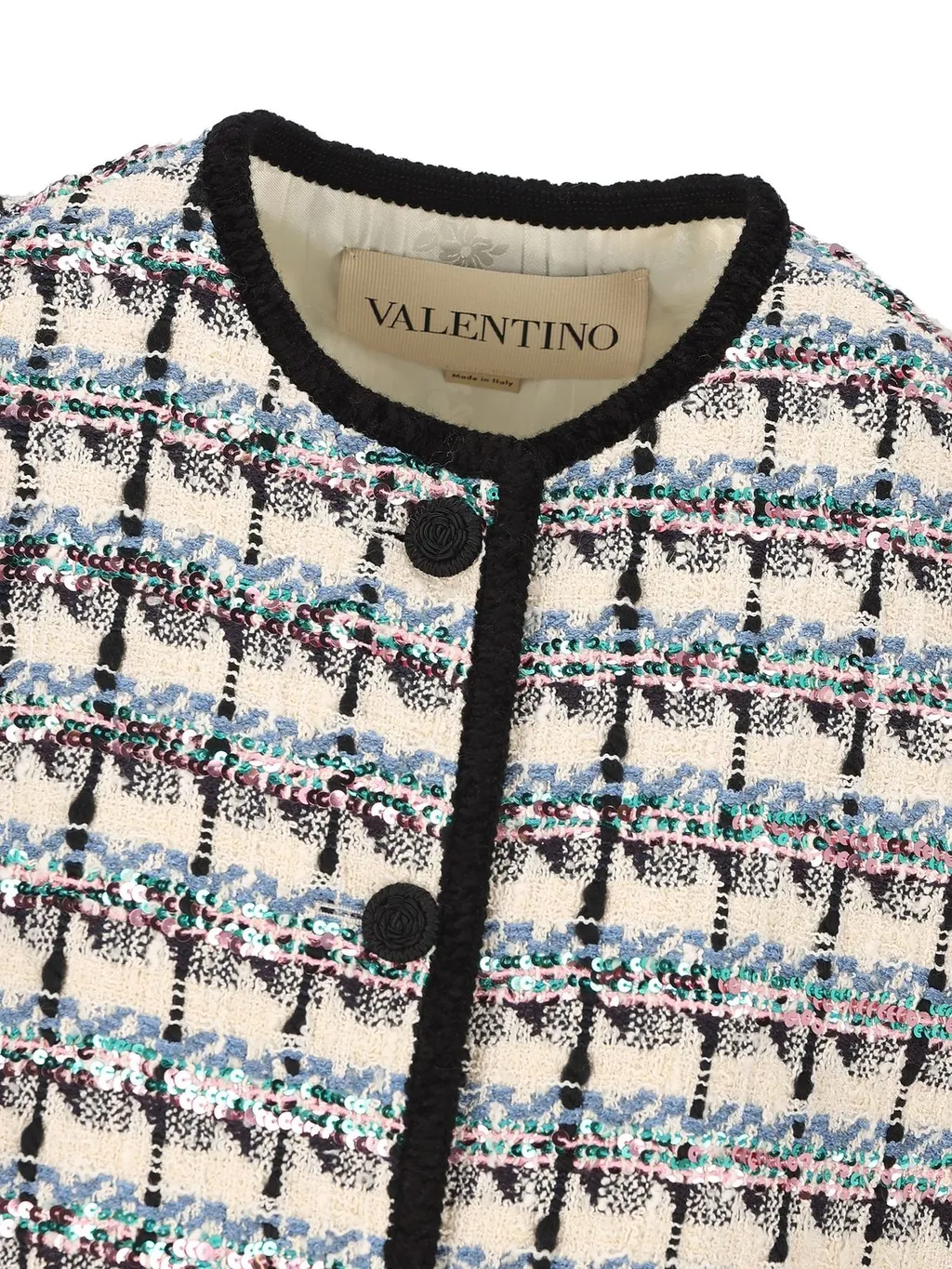Valentino	Button-Up Tweed Gilet