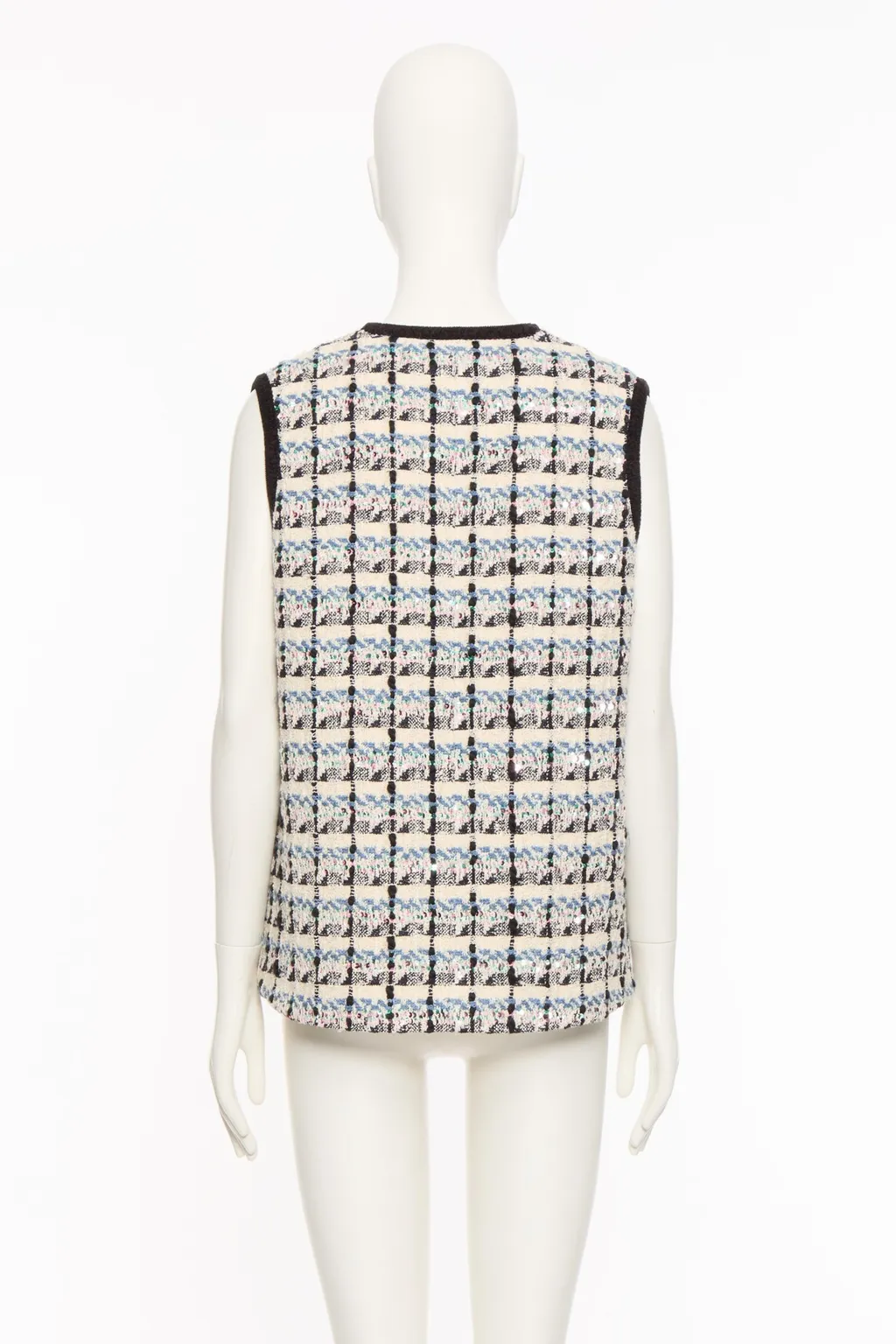 Valentino	Button-Up Tweed Gilet