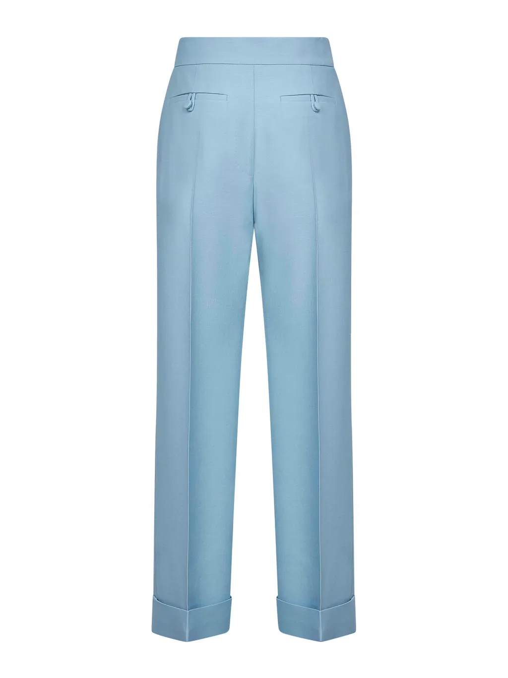 Cuffed-Hem Tailored Trousers