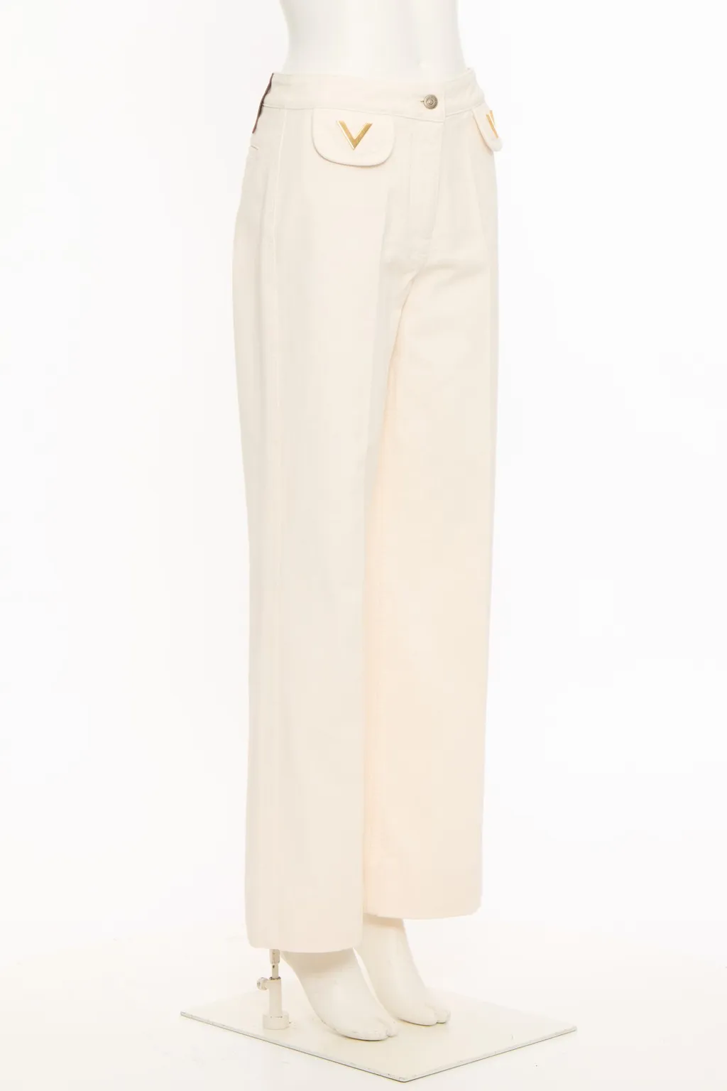 V-Shaped Pocket-Detail Jeans