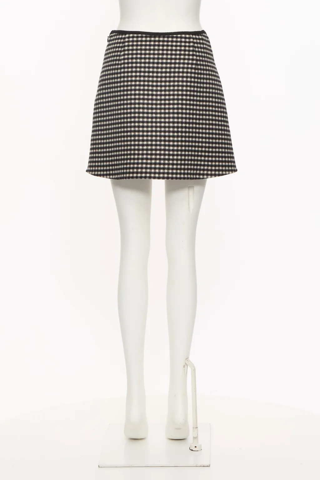 Valentino Gingham Bow Detailed Mini Skirt