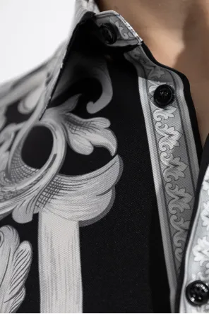 Barocco-Print Silk Shirt