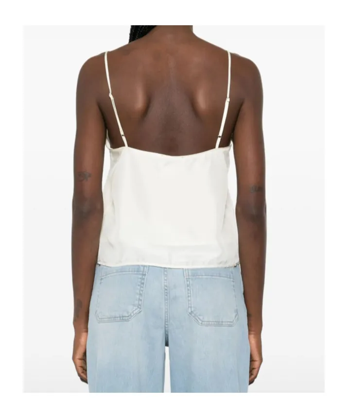 Silk Top With Crystal Embellishment
