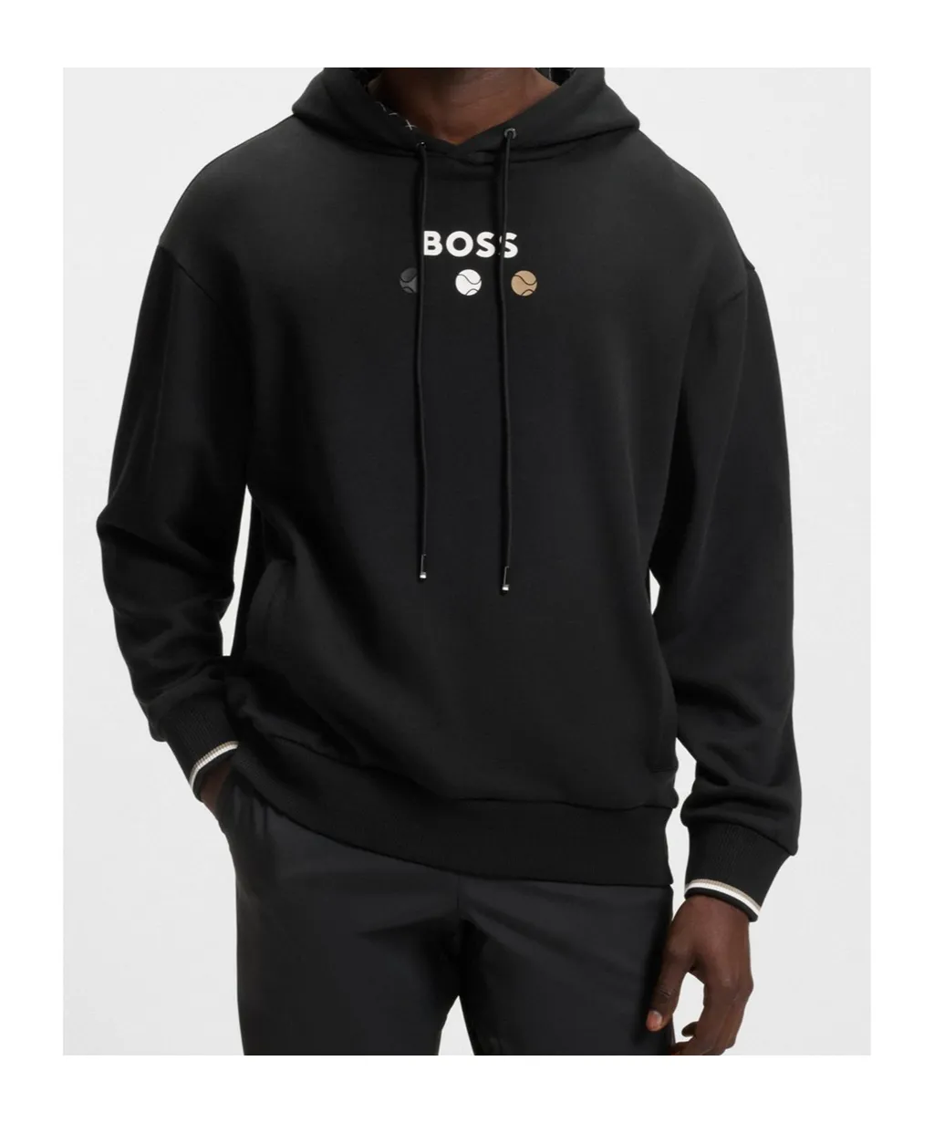 Boss Hugo Boss Tennis Artwork Terry Hoodie