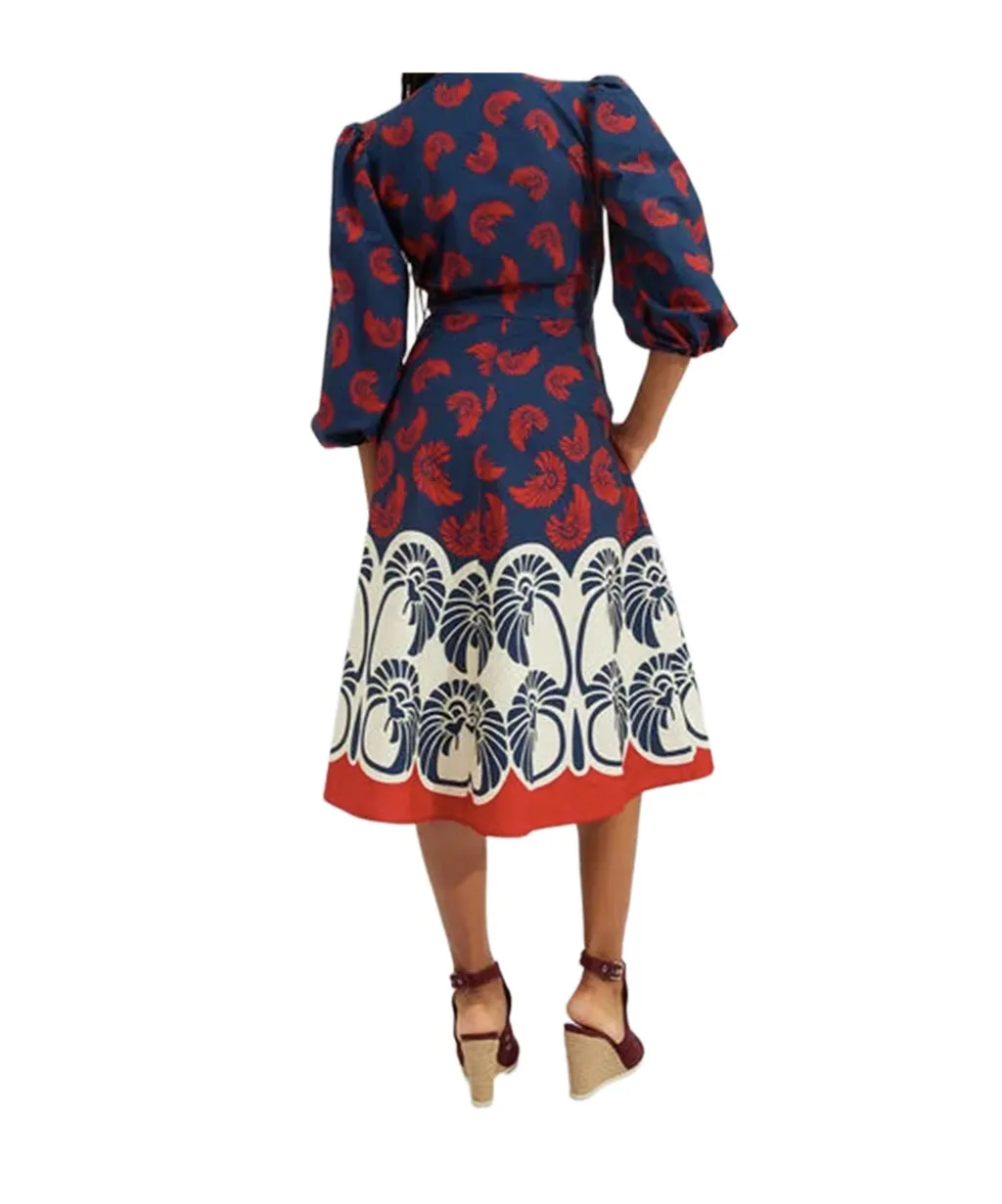 Camerino Palm Tree-Print Dress