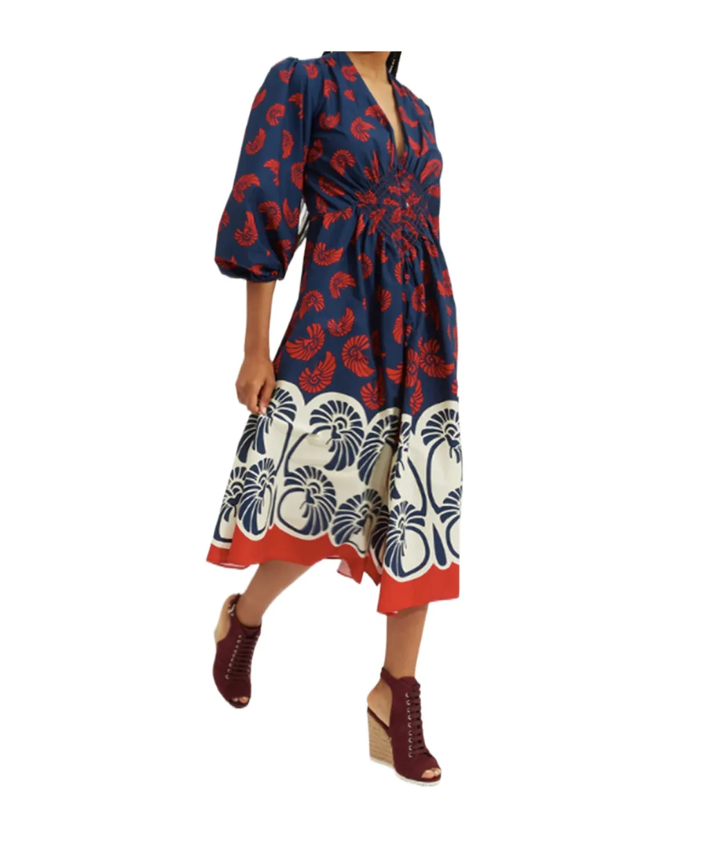 Camerino Palm Tree-Print Dress