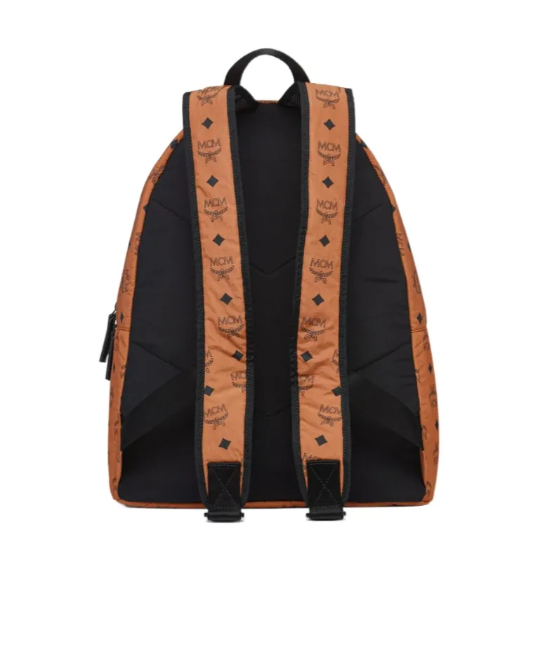 Mcm Logo Printed Backpack