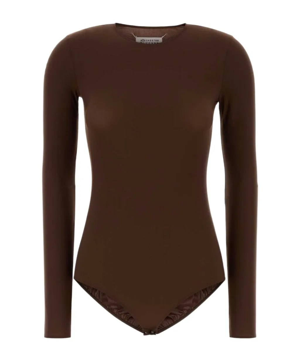 Maison Margiela Four-Stitch Long-Sleeved Bodysuit