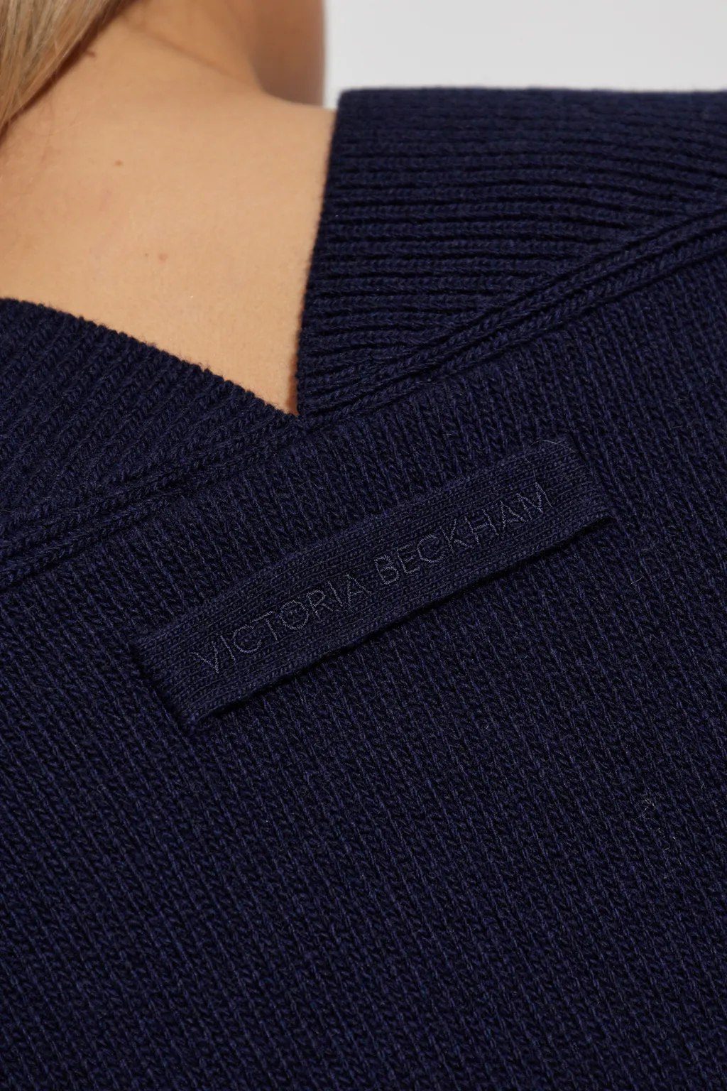 Victoria Beckham Long Sleeve V-Neck Jumper