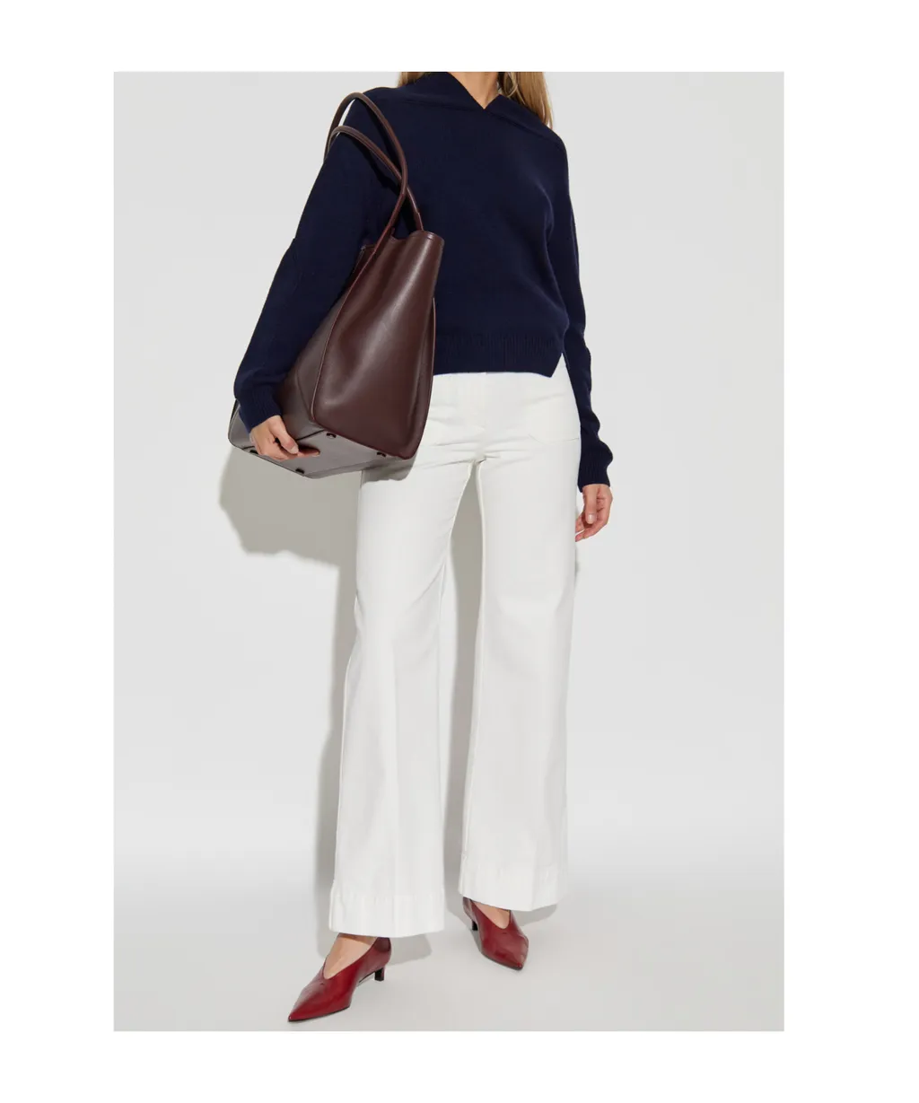 Victoria Beckham Long Sleeve V-Neck Jumper