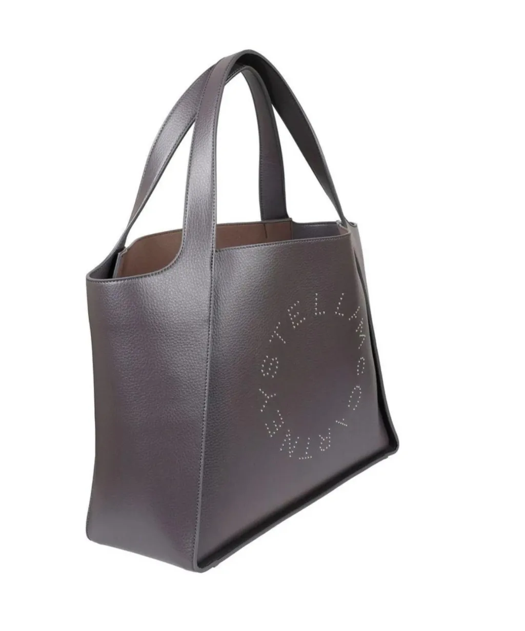 Stella Mccartney Logo Perforated Tote Bag