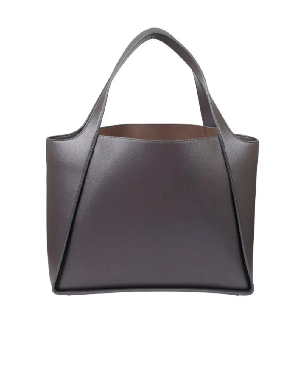 Stella Mccartney Logo Perforated Tote Bag