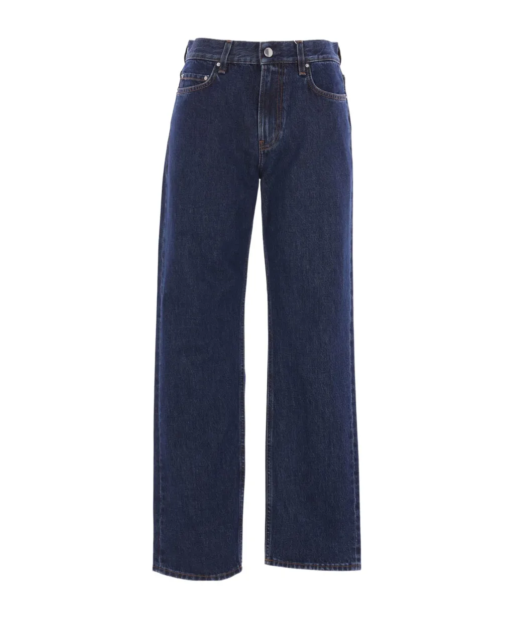 TotÊMe Logo Patch Straight-Leg Jeans