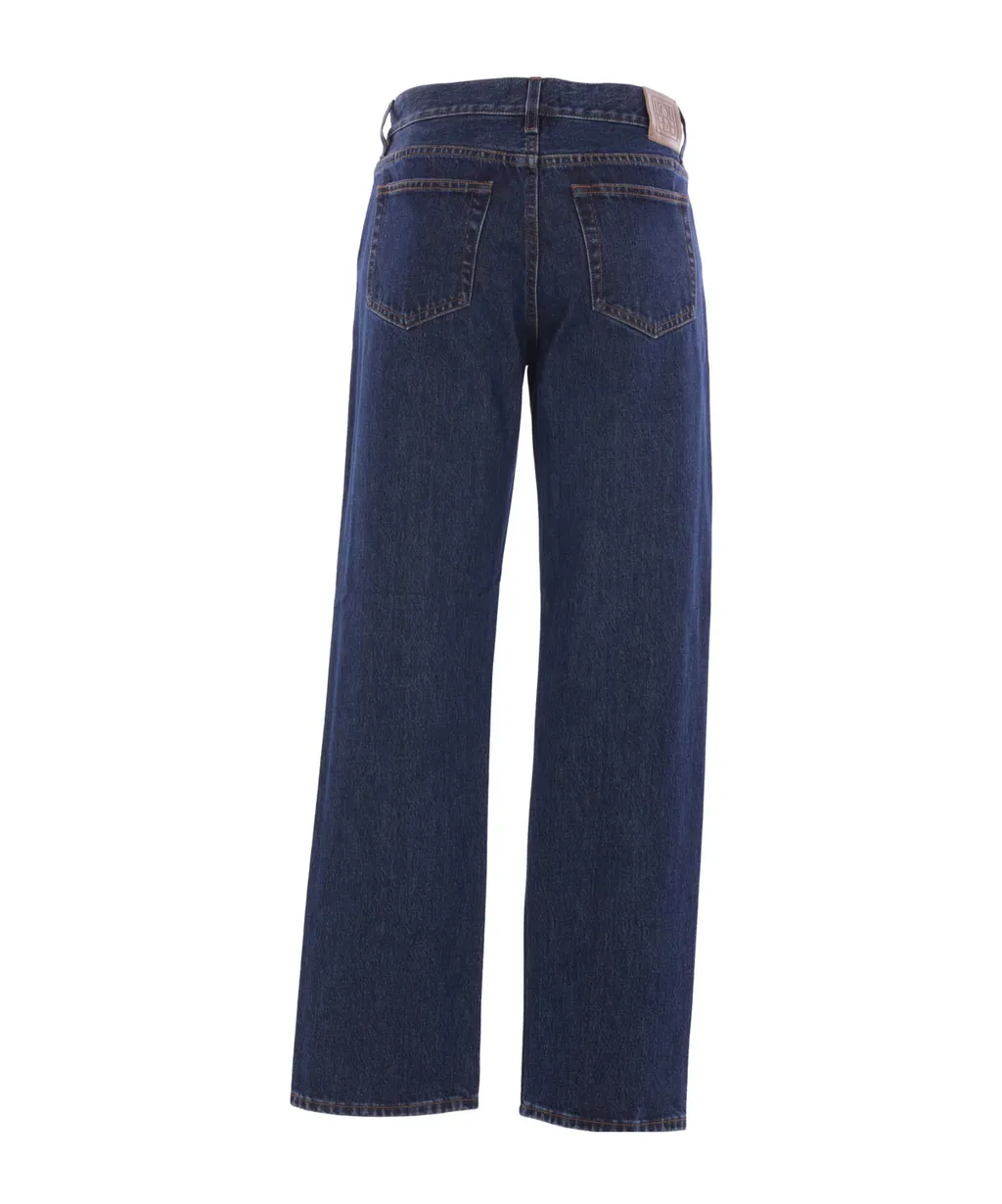 TotÊMe Logo Patch Straight-Leg Jeans