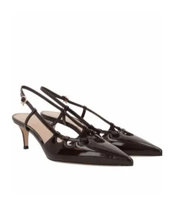 Gianvito Rossi Pointed Toe Slingback Pumps