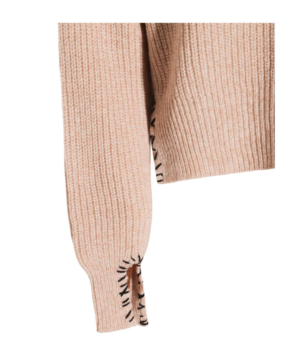 Marni Logo Embroidered Knitted Jumper