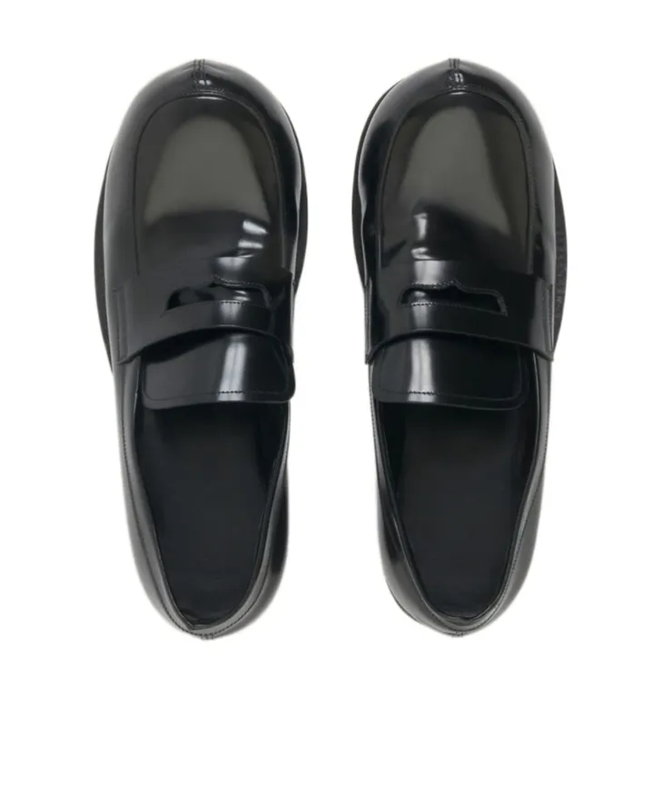 Black Leather New Wave Loafer