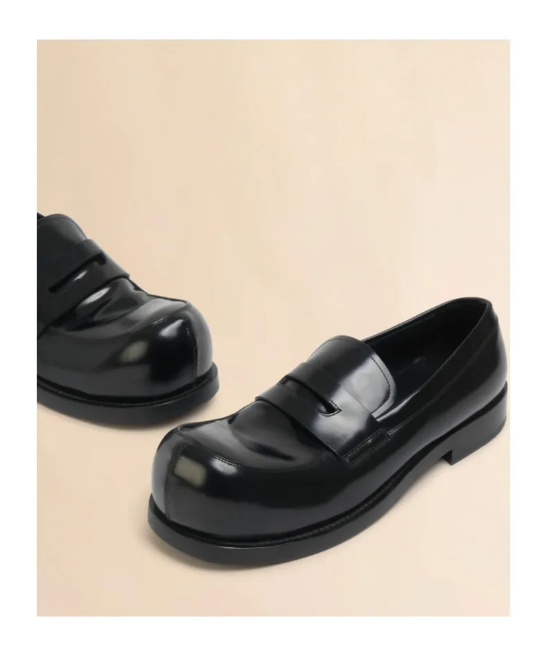 Black Leather New Wave Loafer