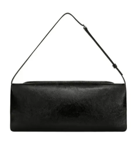 CourrÈGes Cuff Naplack Leather Clutch Bag