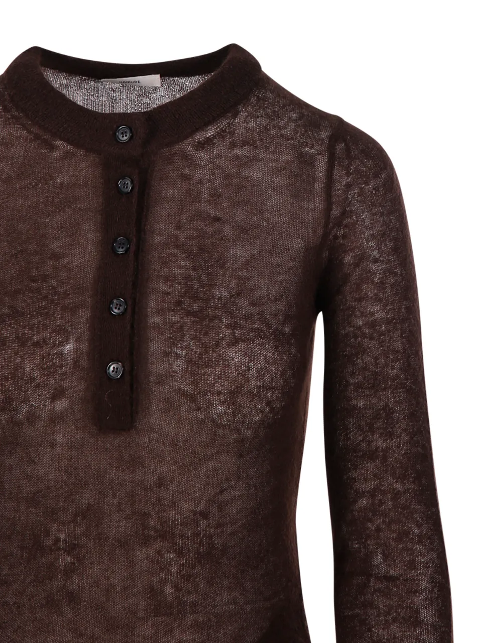 Button-Front Long-Sleeve Bodysuit