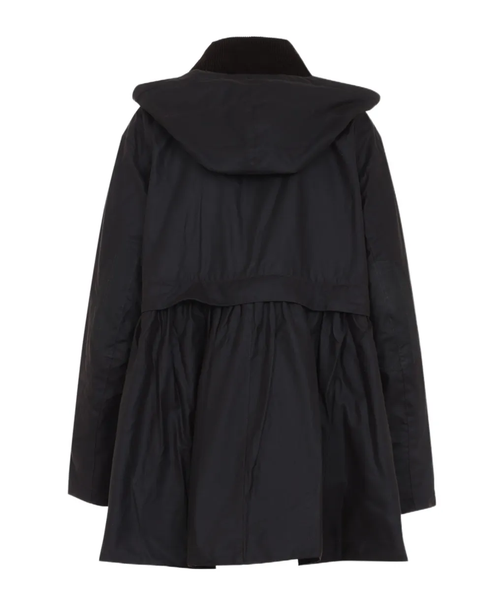Barbour X Ganni Peplum Waxed Jacket