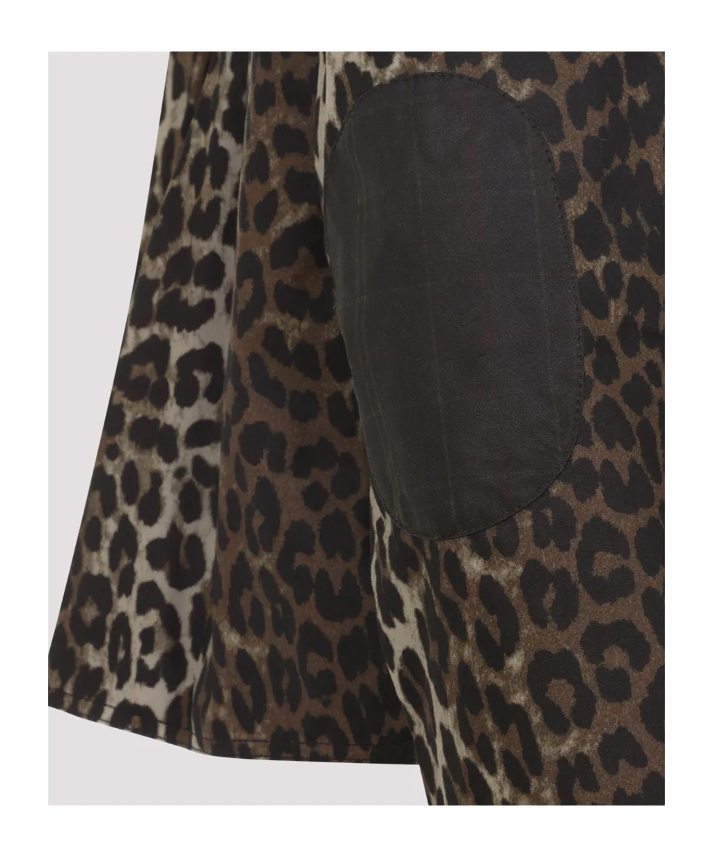 Barbour X Ganni Leopard-Pattern Jacket