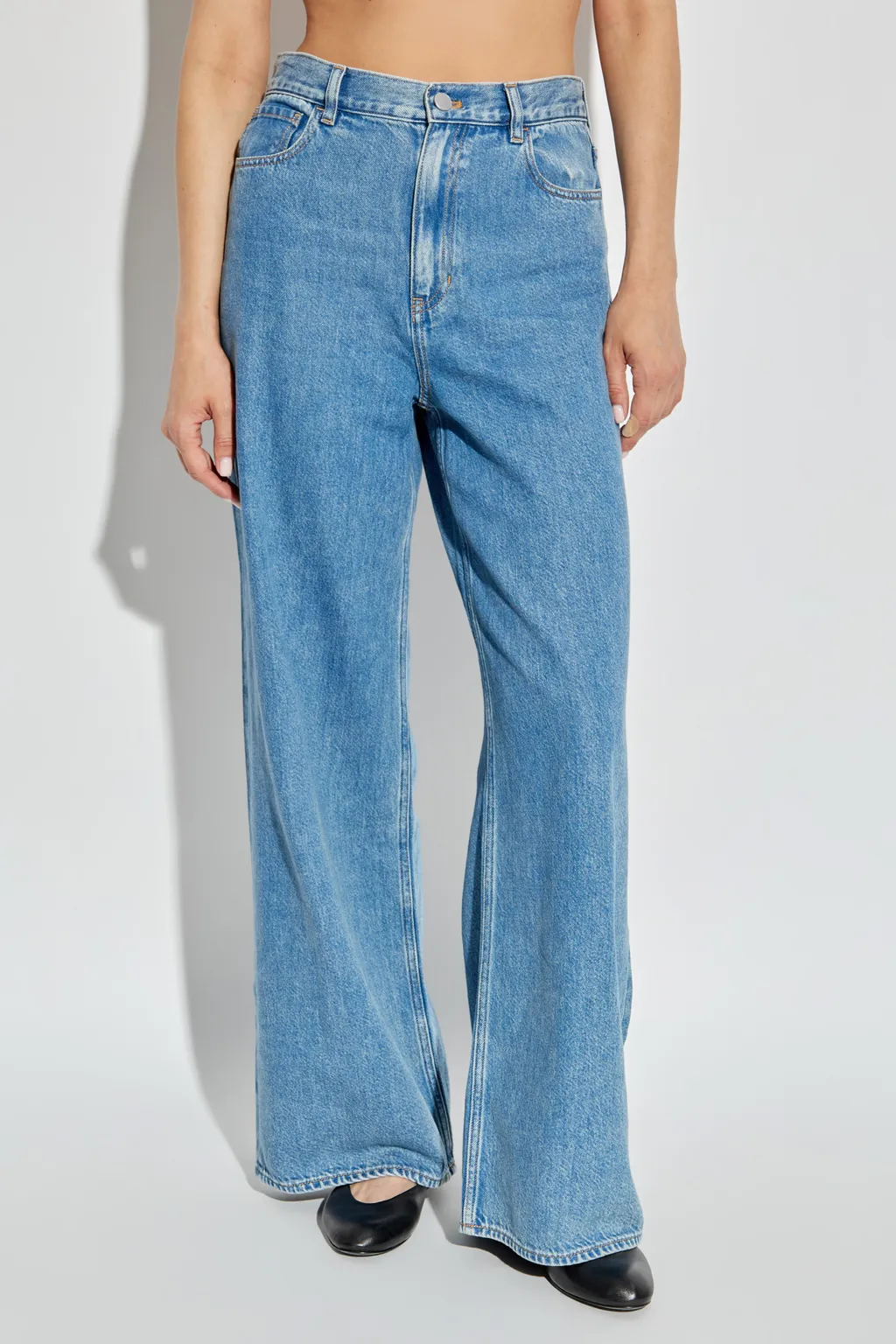 Theory Straight-Leg Mid Rise Jeans