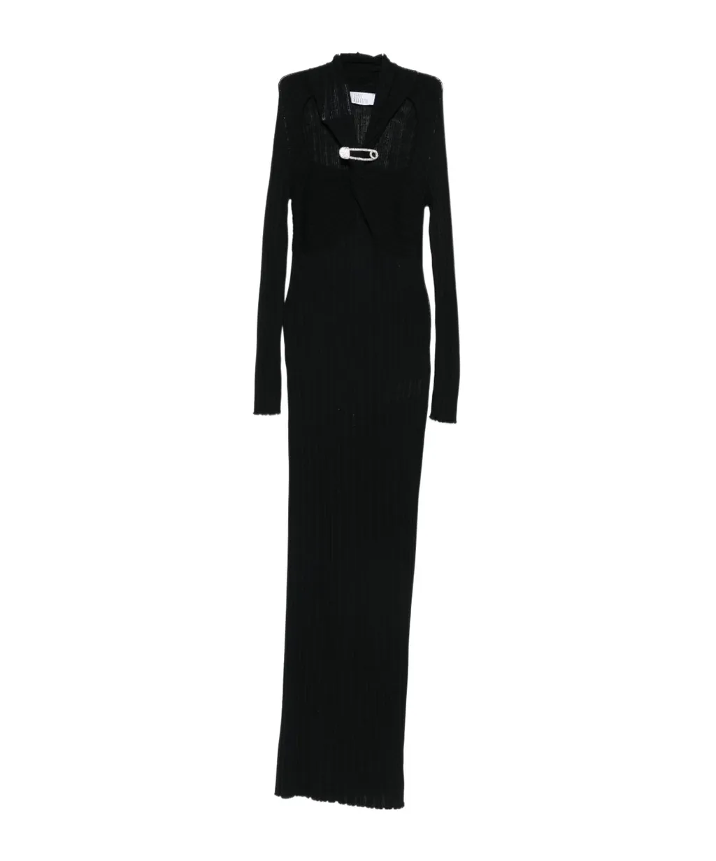 Crystal-Embellishment Maxi Dress