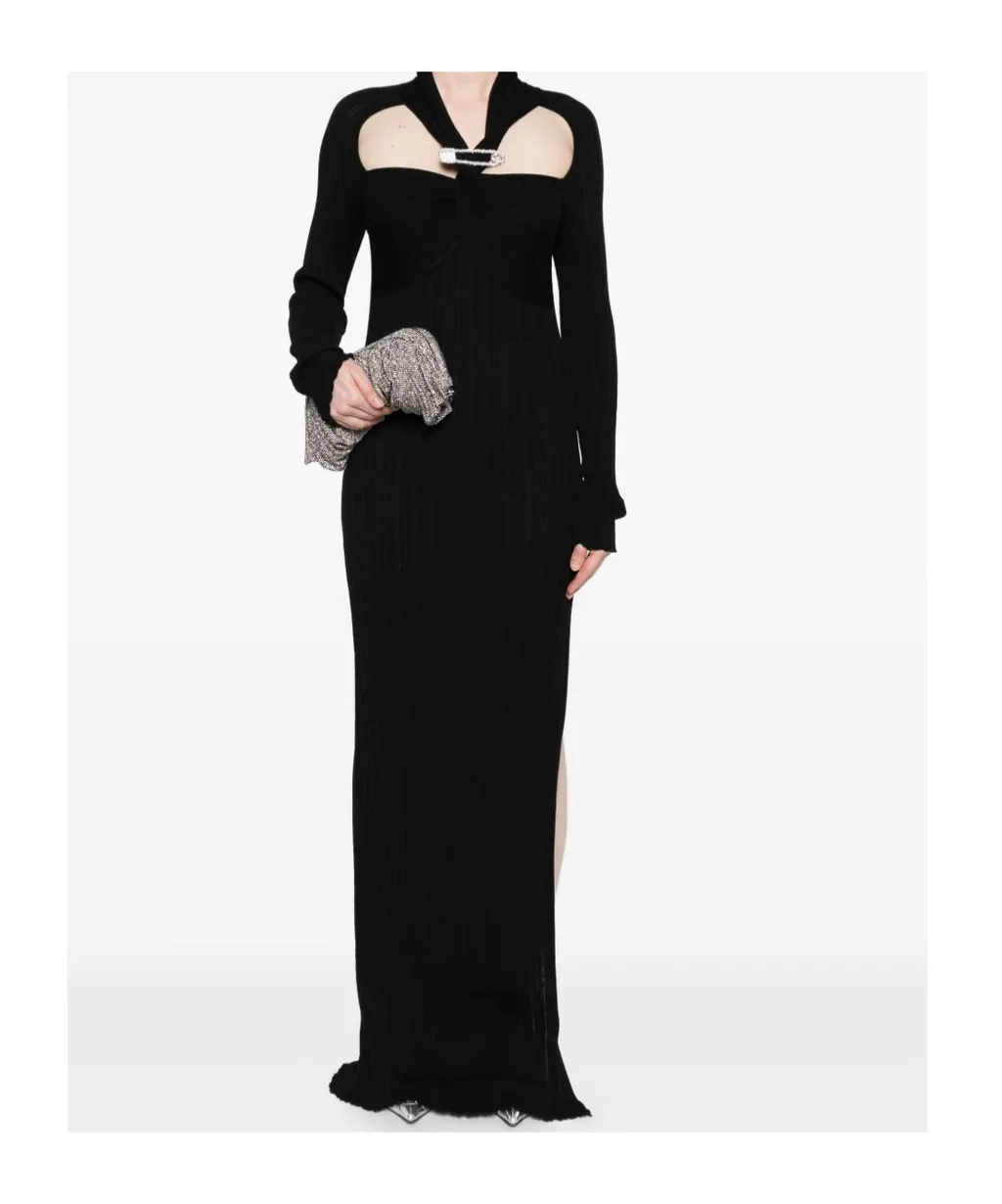Crystal-Embellishment Maxi Dress