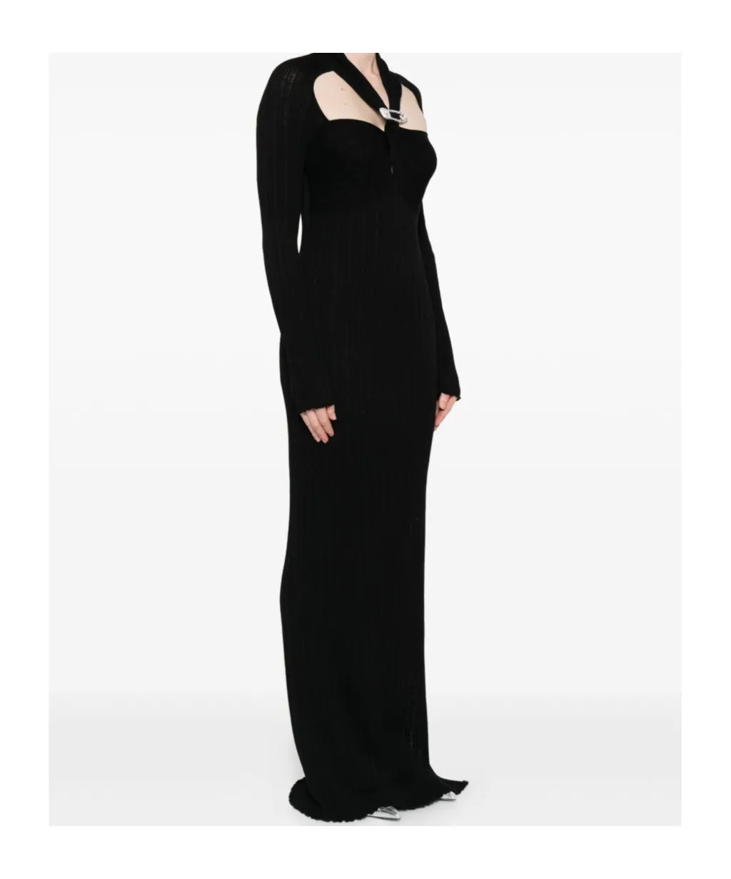 Crystal-Embellishment Maxi Dress