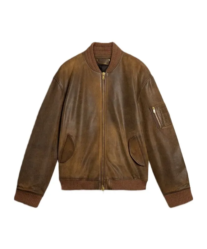 Golden Goose Deluxe Brand Zip-Up Bomber Jacket