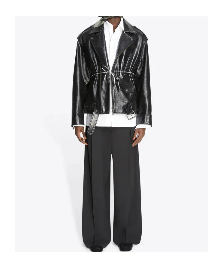 Dries Van Noten Leather Biker Jacket