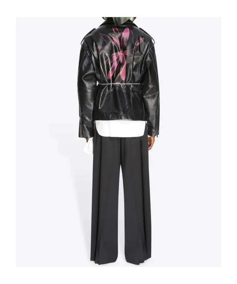 Dries Van Noten Leather Biker Jacket