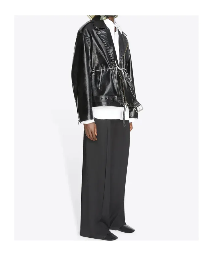 Dries Van Noten Leather Biker Jacket