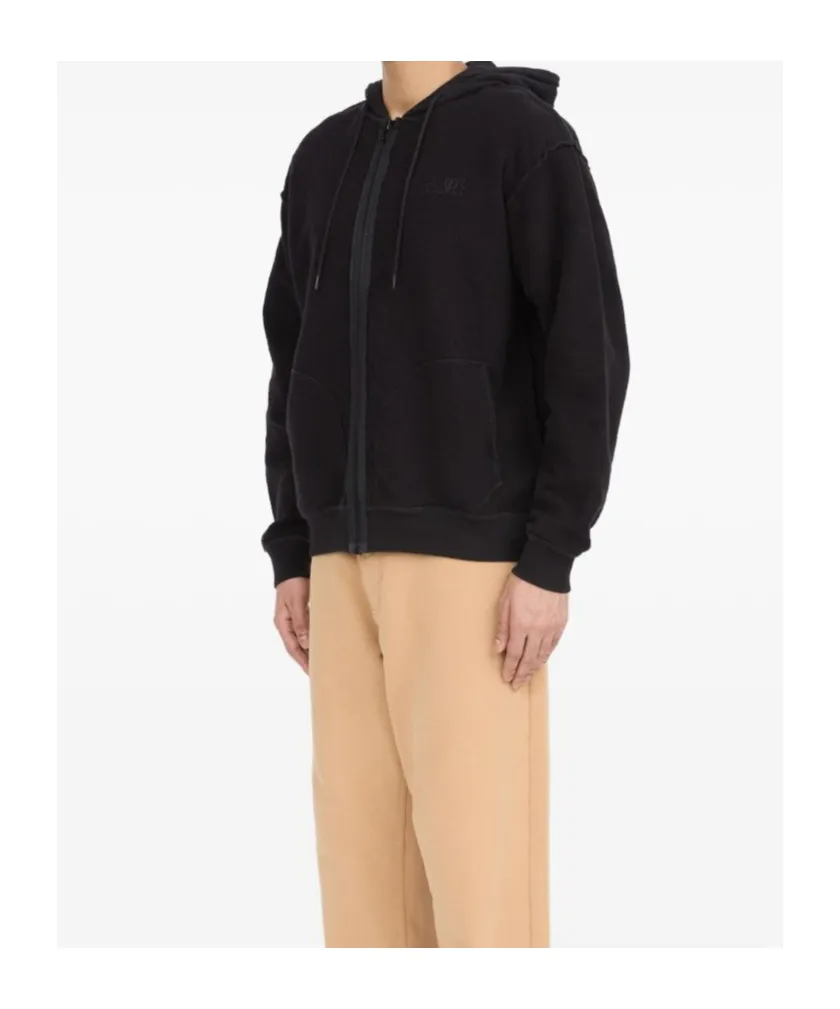 Mm6 Maison Margiela Zip-Up Drawstring Hoodie