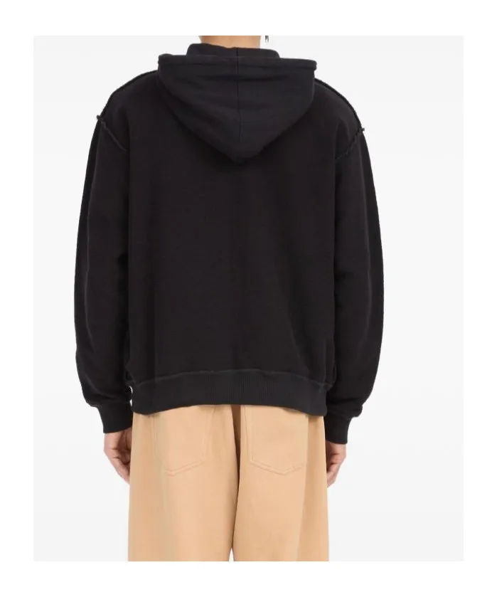 Mm6 Maison Margiela Zip-Up Drawstring Hoodie