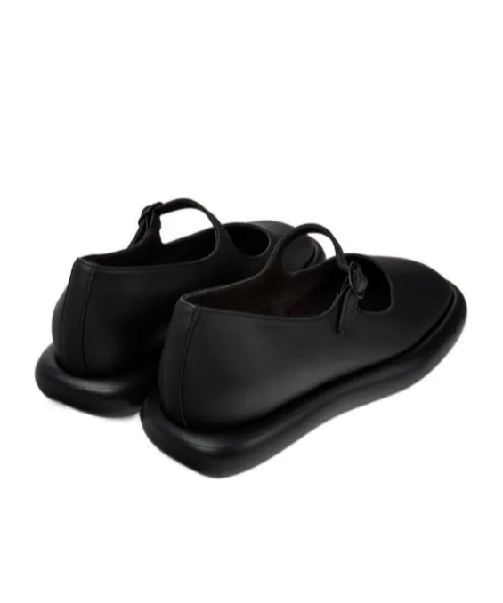 Camper Onda Buckle-Strap Round-Toe Ballet Flats