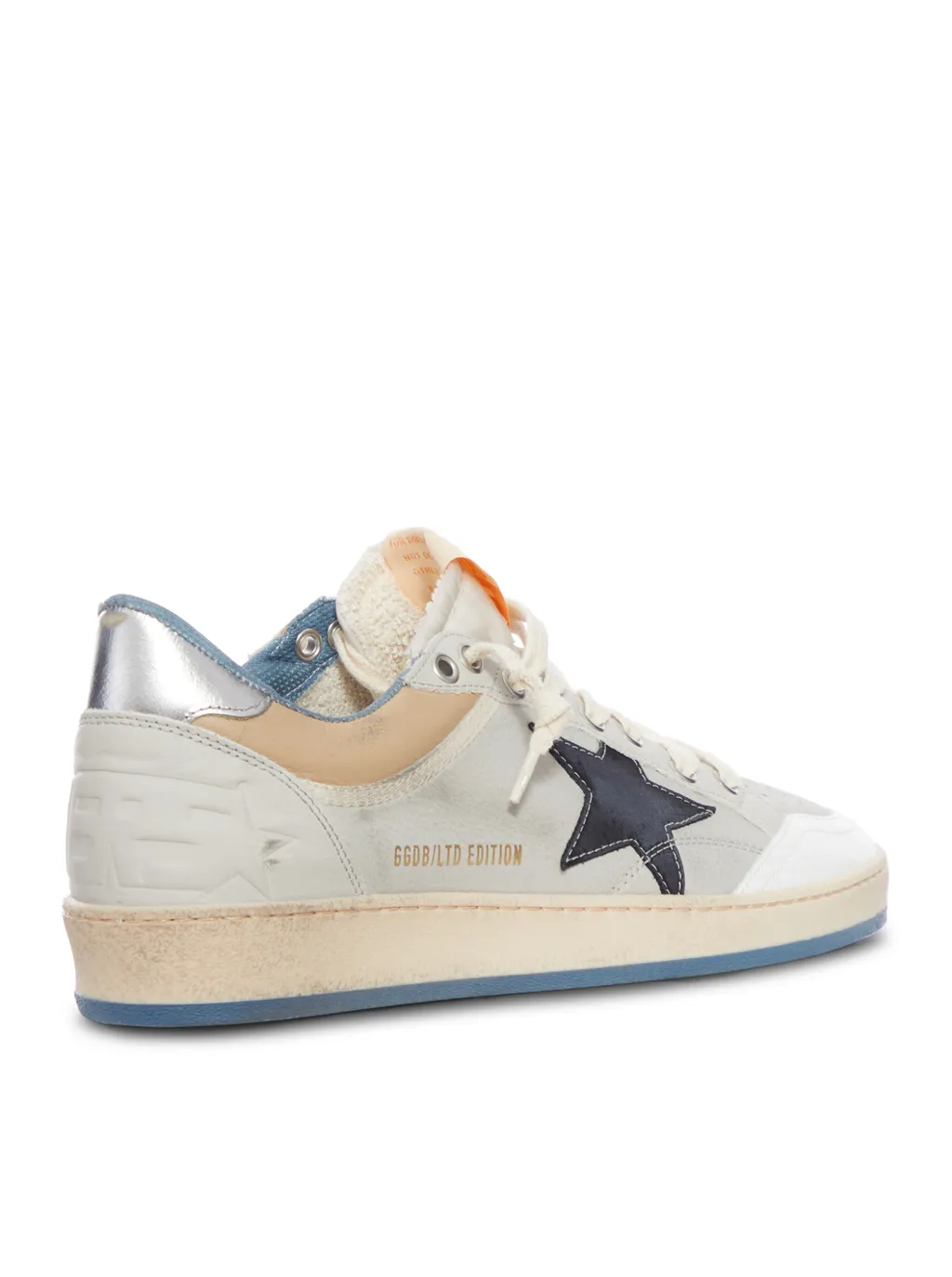 Star-Detail Leather Trainers
