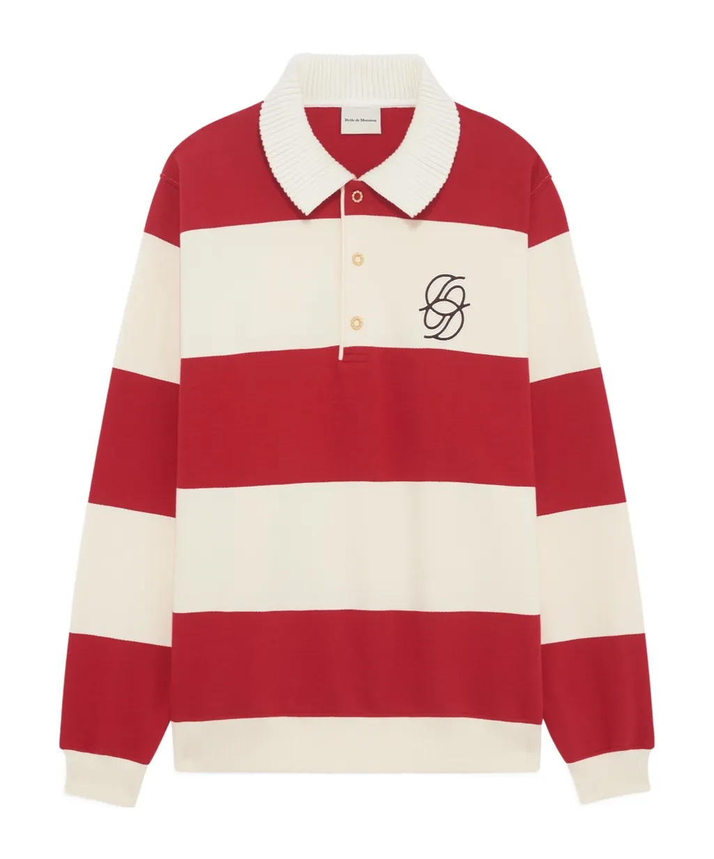 DrÔLe De Monsieur Striped Polo Shirt