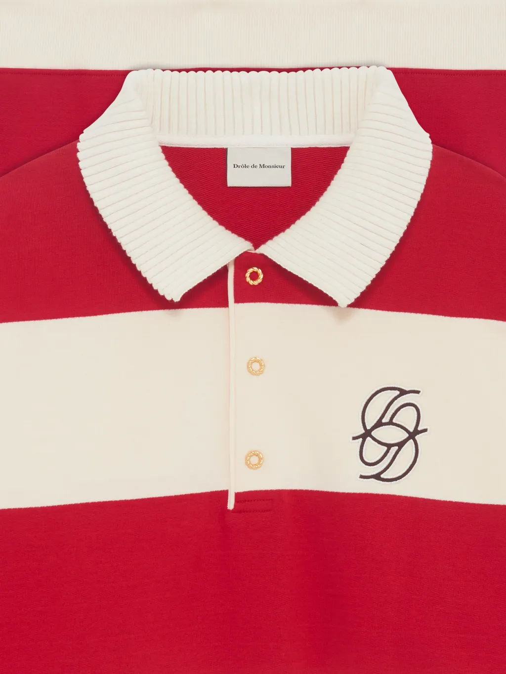DrÔLe De Monsieur Striped Polo Shirt
