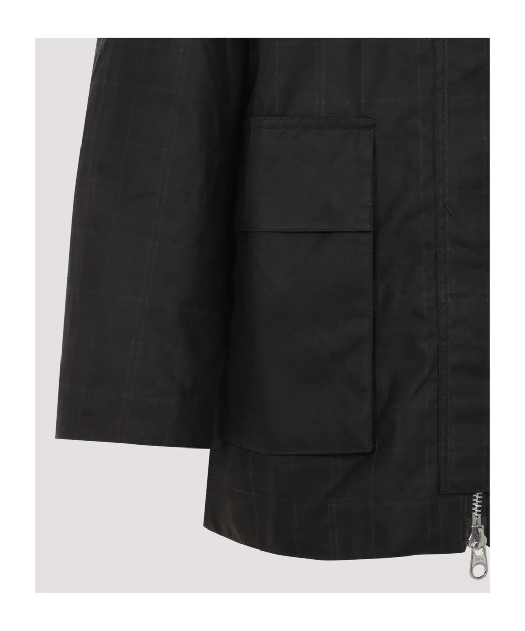 Barbour X Ganni Logo-Patch Hooded Jacket