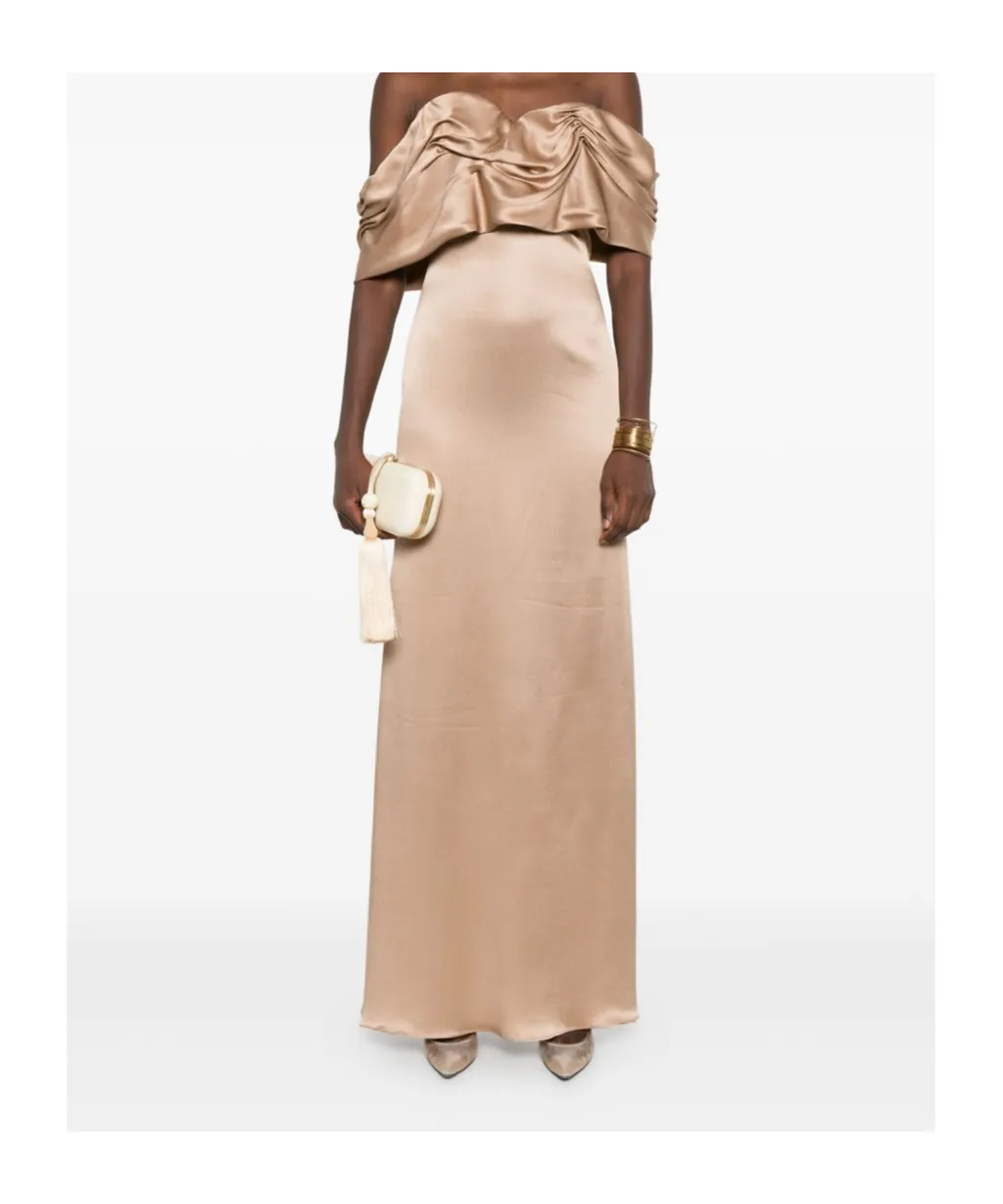 Draped One-Shoulder Dress