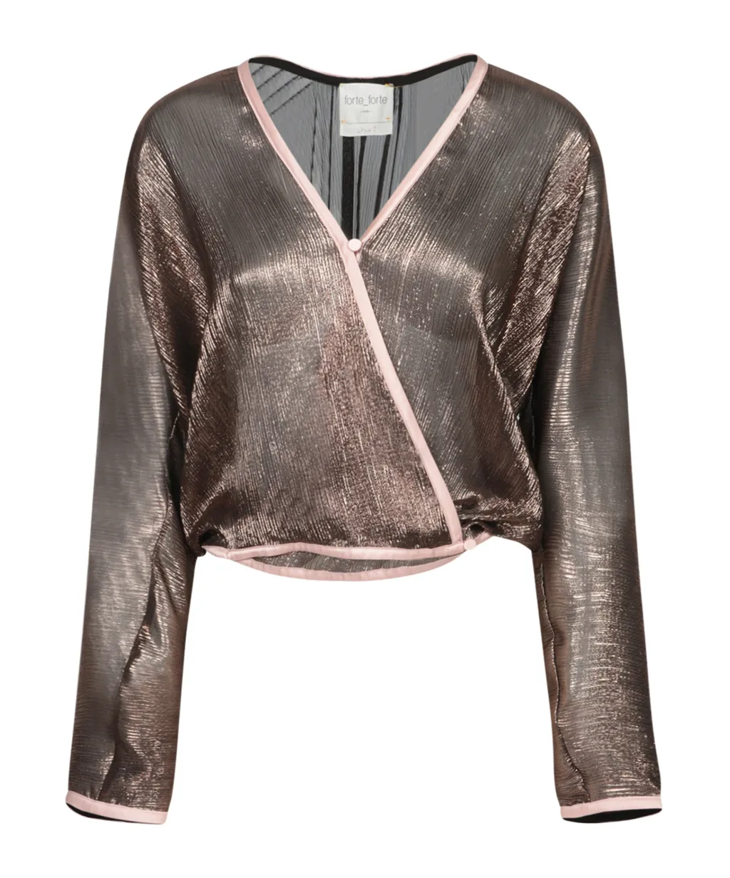 Forte Forte Kimono-Style Trimmed Top
