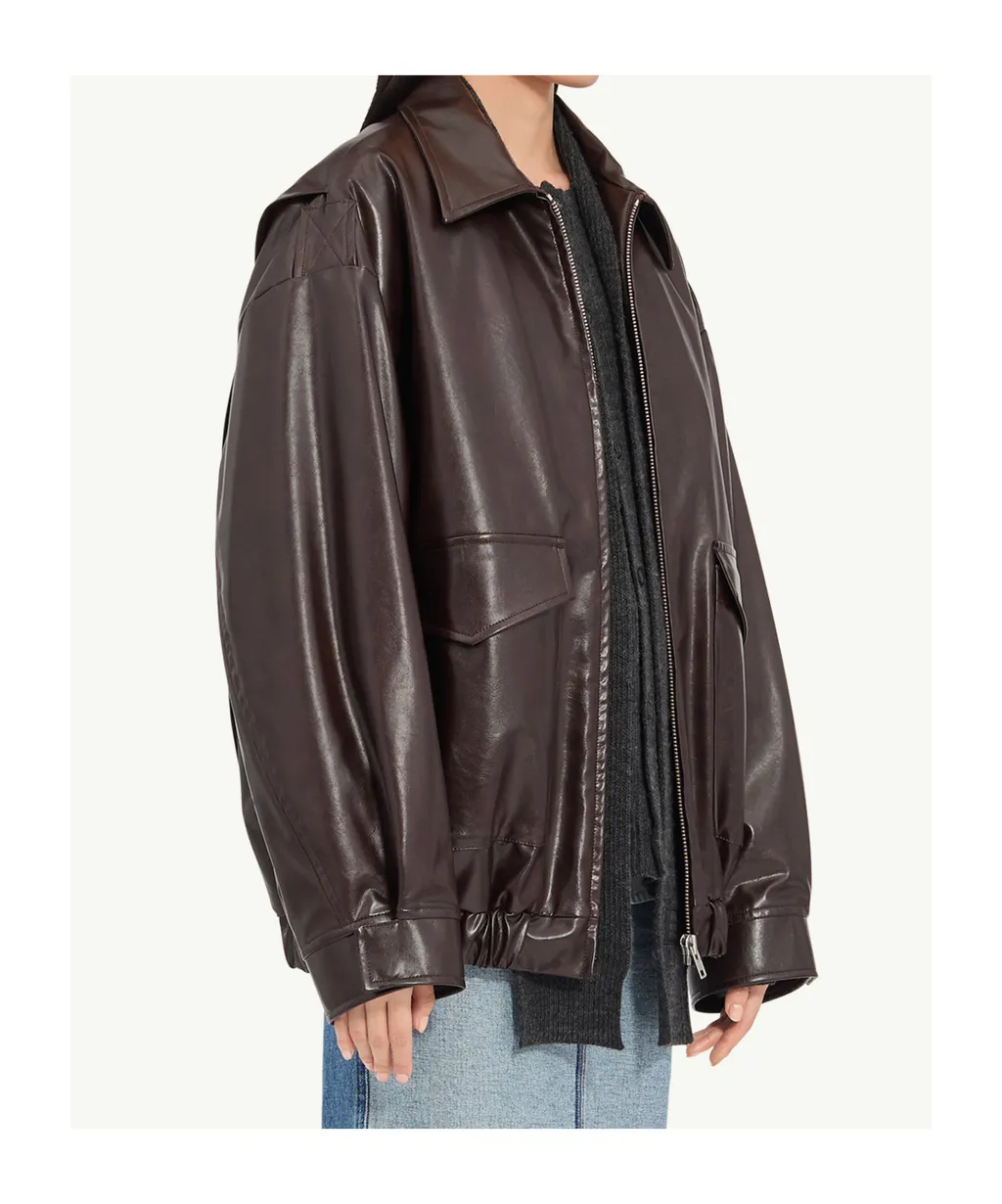 Mm6 Maison Margiela Faux Leather Jacket
