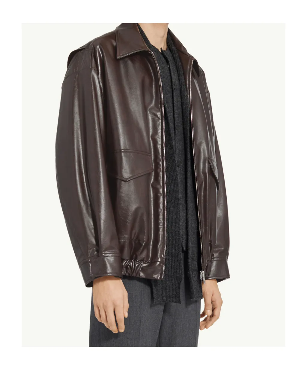 Mm6 Maison Margiela Faux Leather Jacket