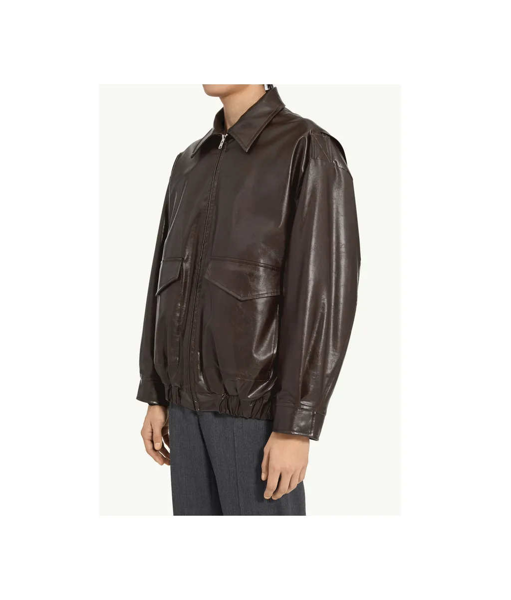 Mm6 Maison Margiela Faux Leather Jacket