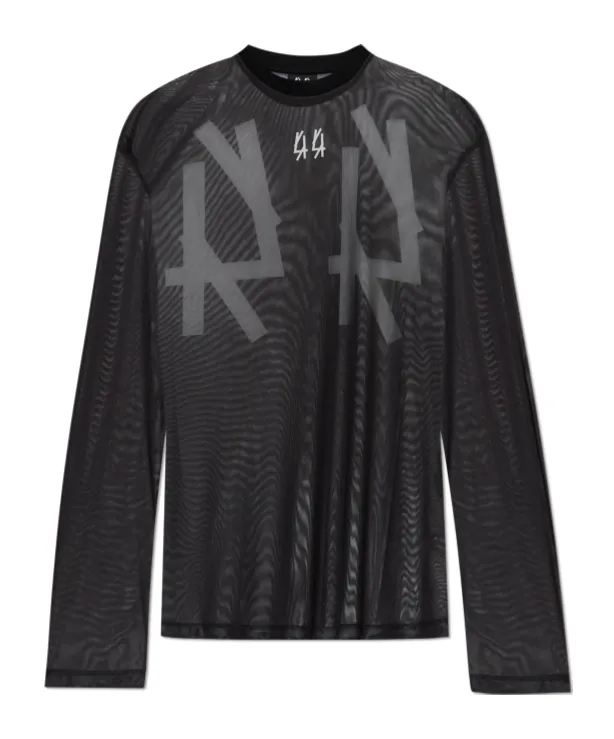 Logo-Print Mesh T-Shirt